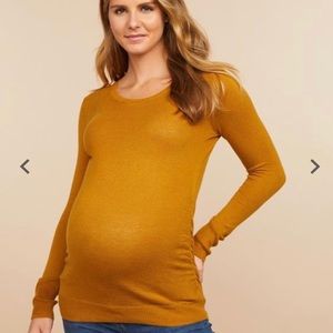 Motherhood Maternity Yellow Sweater